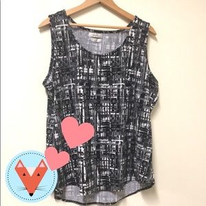 💕 XL Black&White Classy Tank